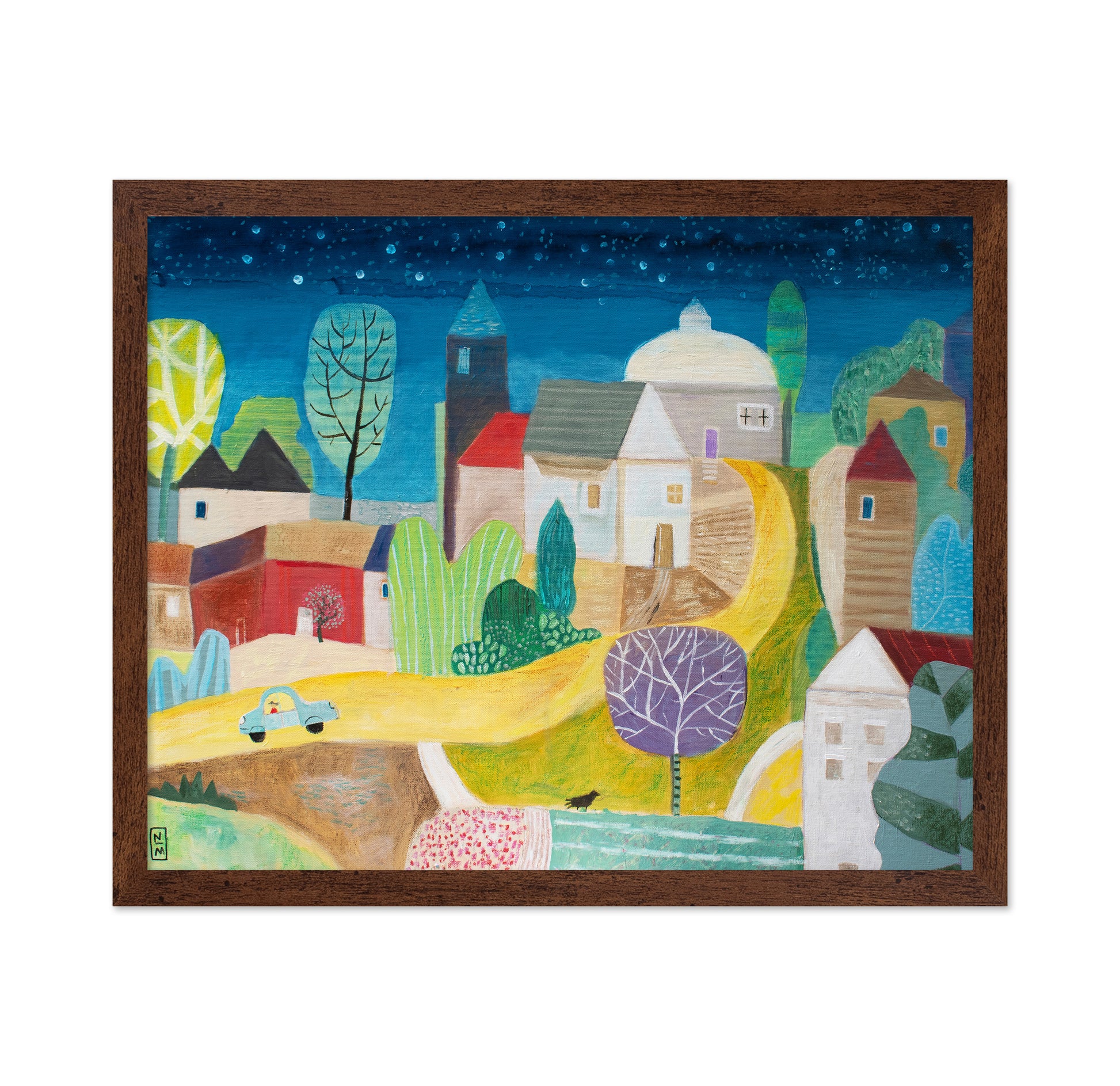 Village Under Stars