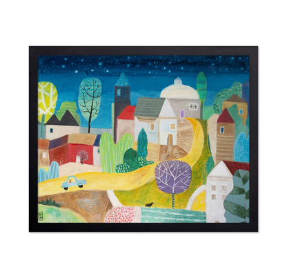Village Under Stars