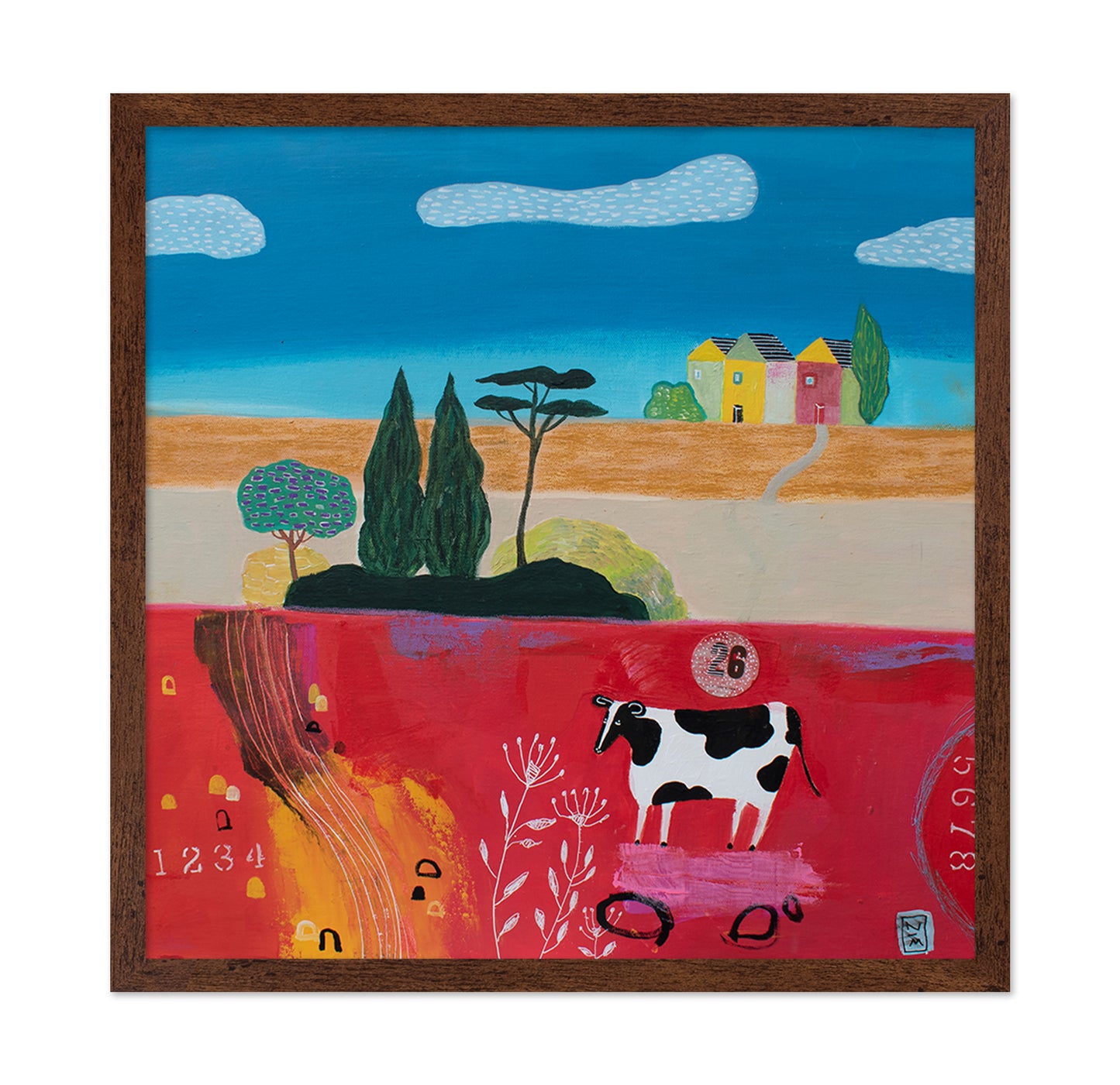 Cow Field Scene