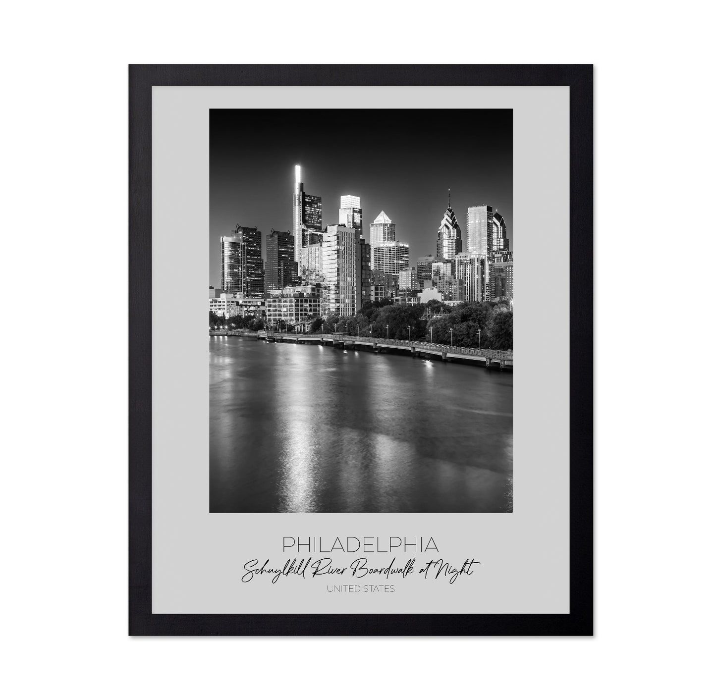 Philadelphia Night Skyline