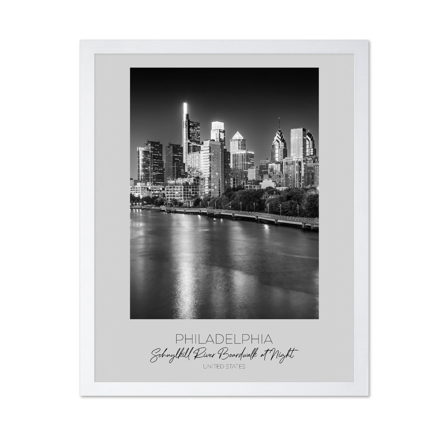 Philadelphia Night Skyline