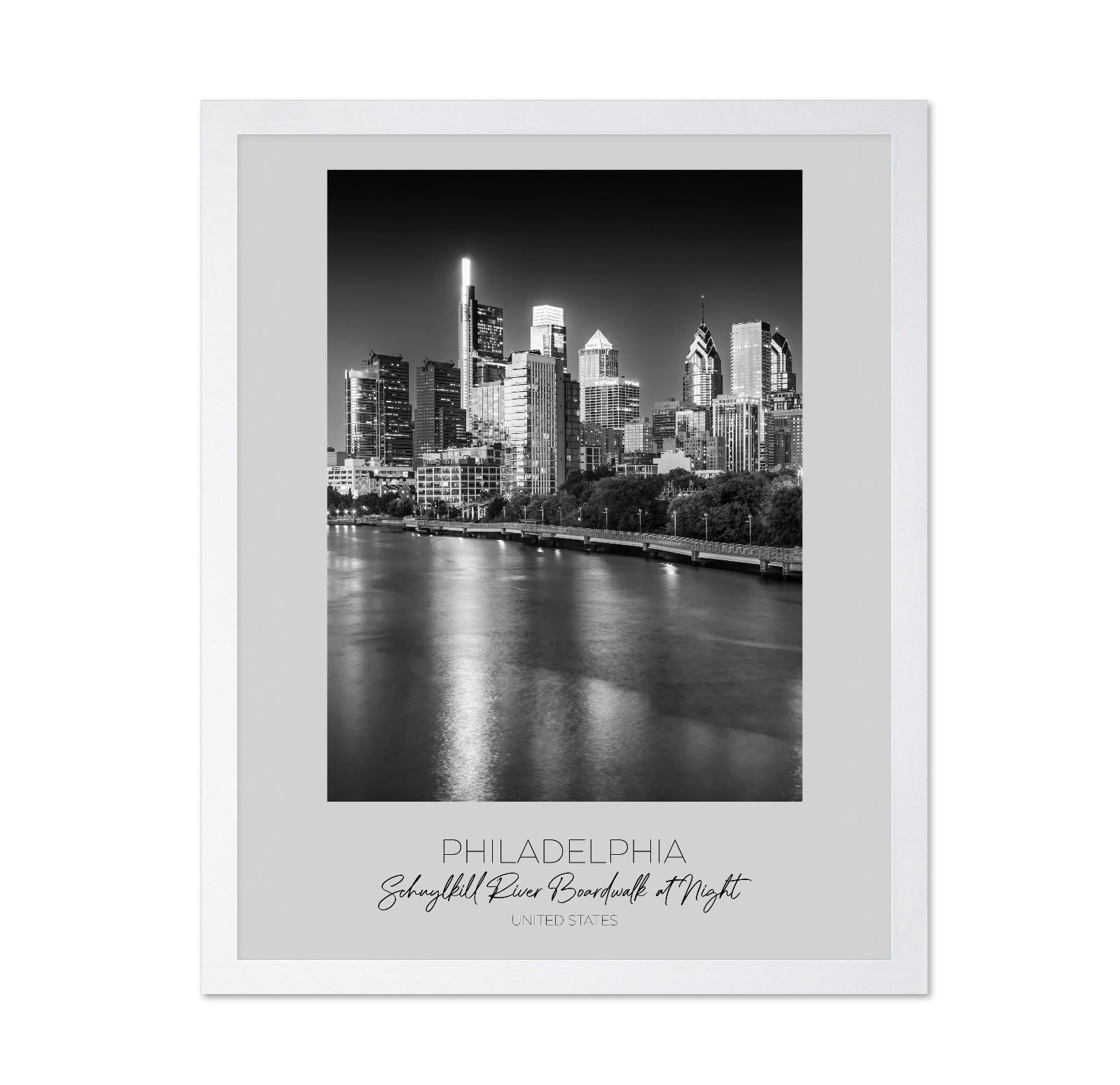 Philadelphia Night Skyline