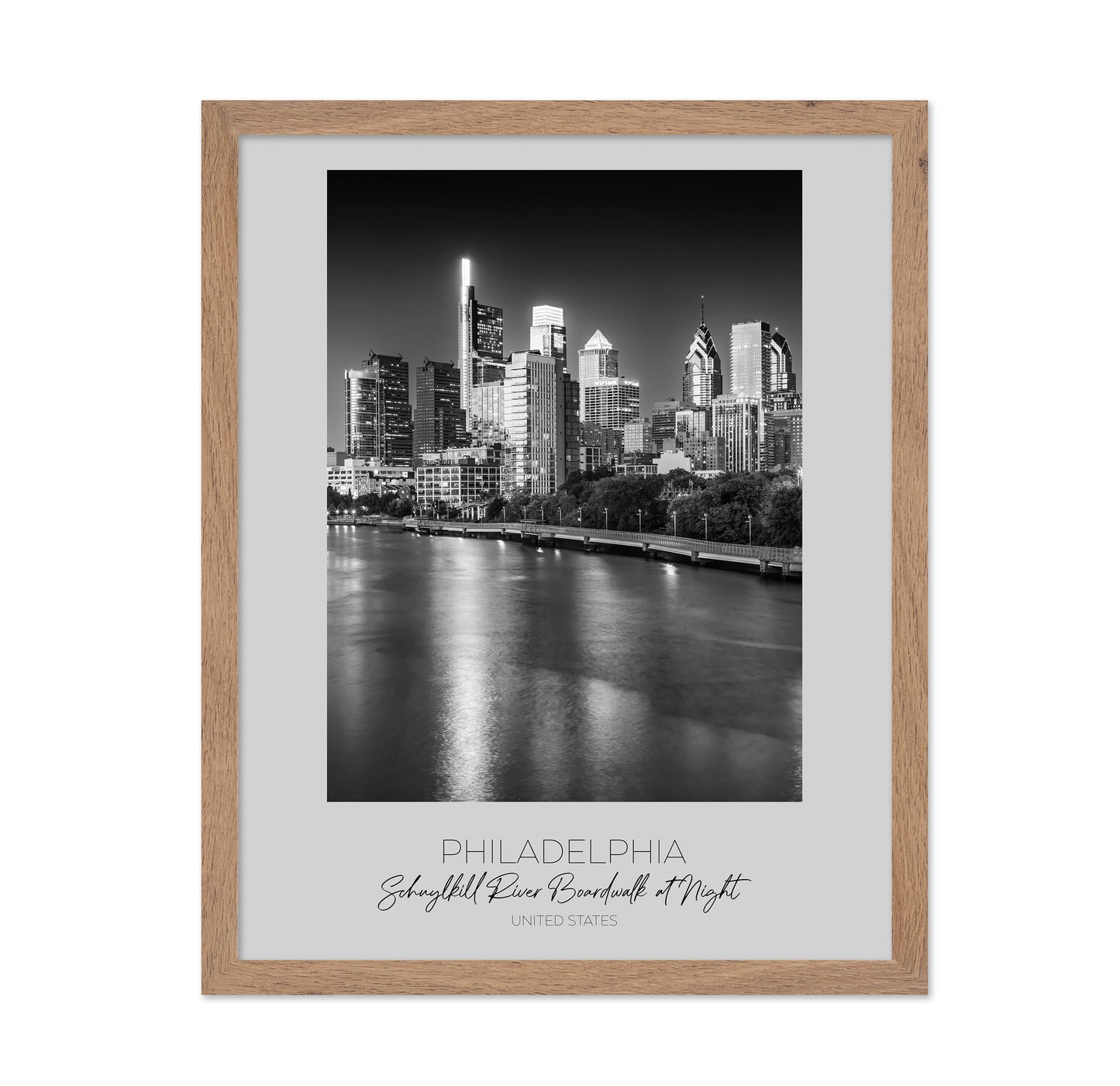 Philadelphia Night Skyline