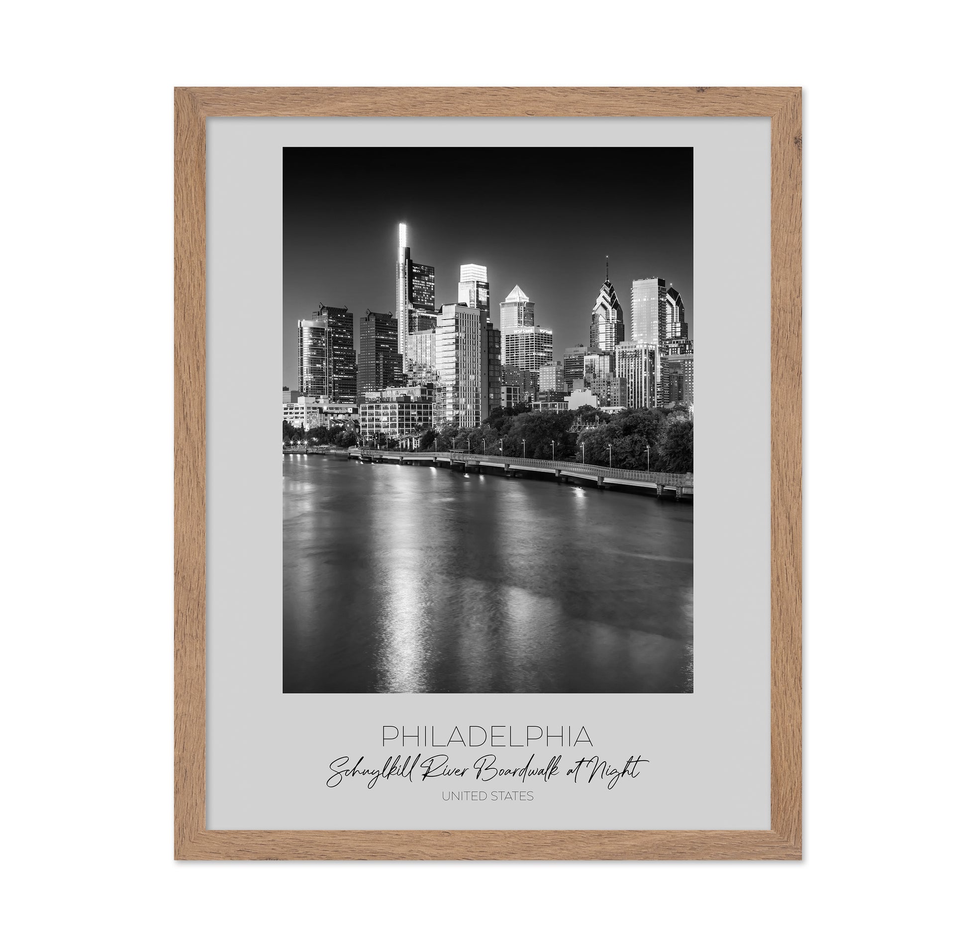 Philadelphia Night Skyline