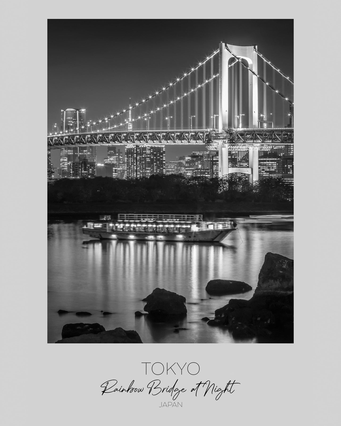 Tokyo Rainbow Bridge Night
