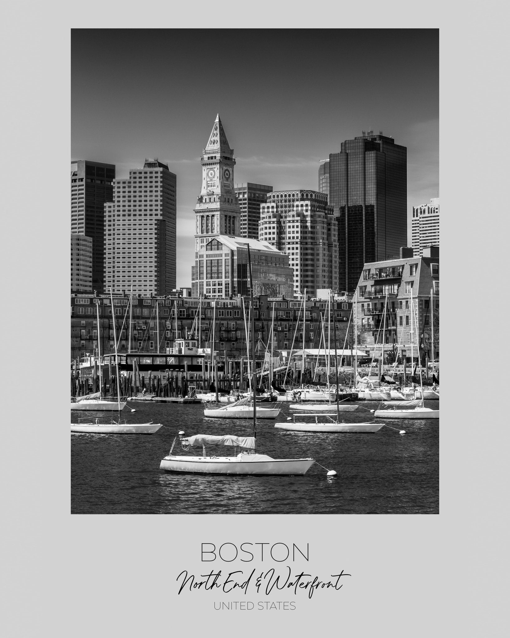 Boston Harbor Skyline