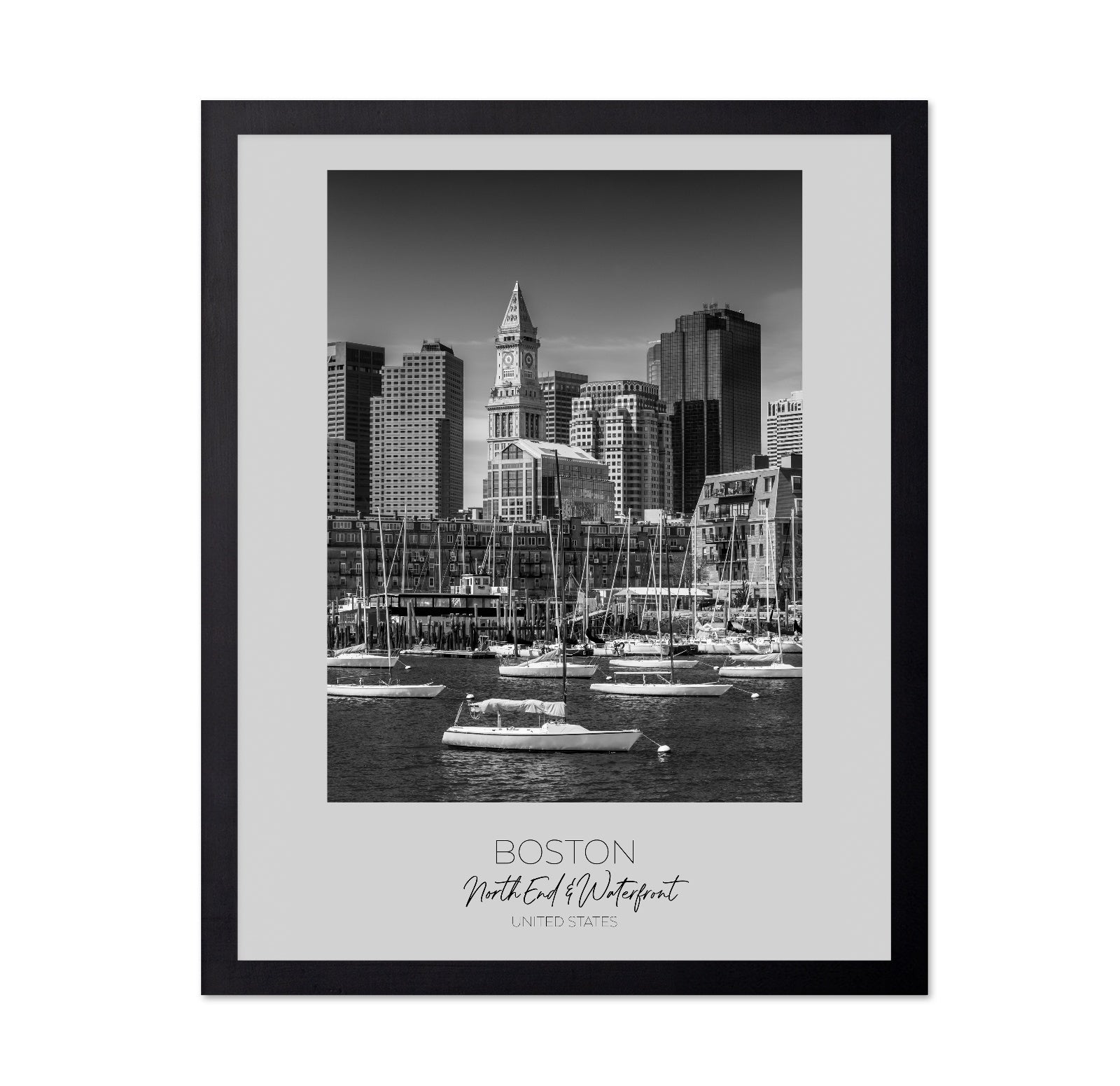 Boston Harbor Skyline