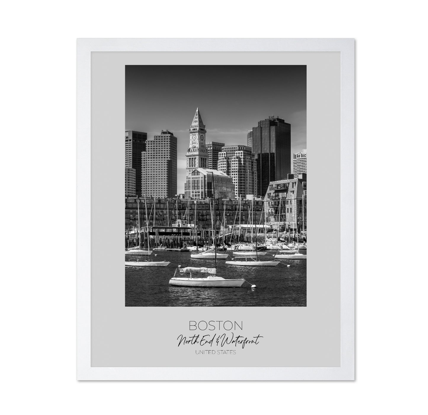 Boston Harbor Skyline