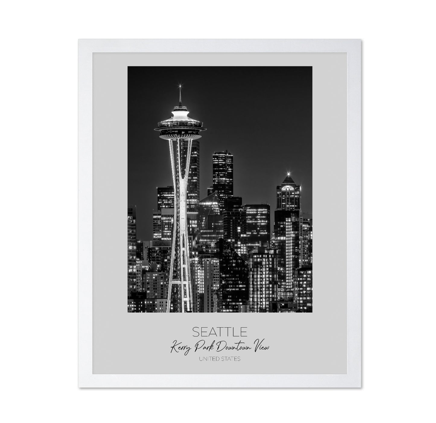 Seattle Night Skyline