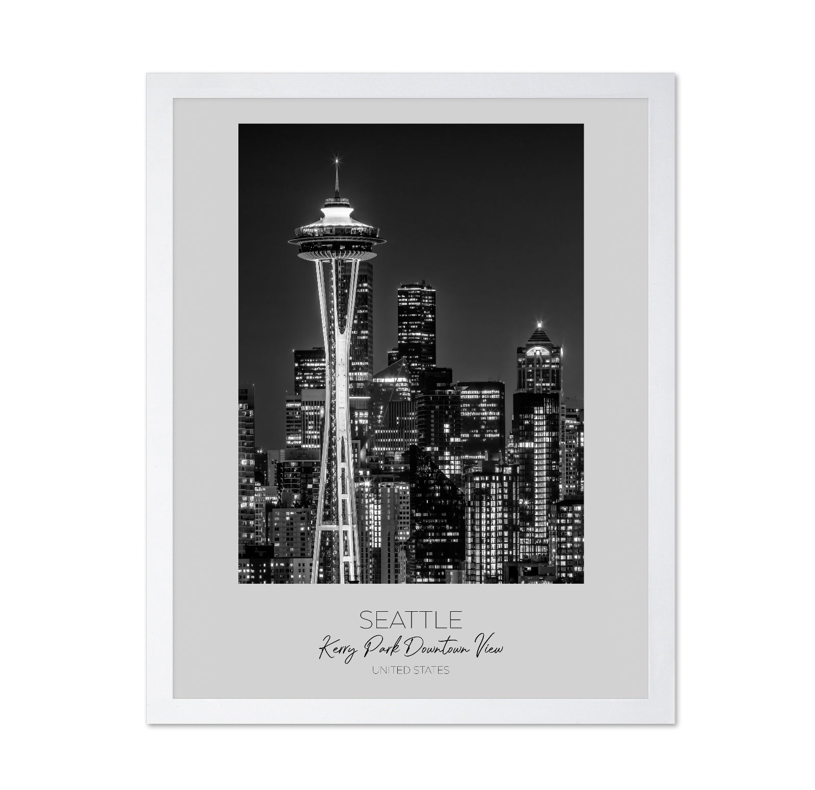 Seattle Night Skyline
