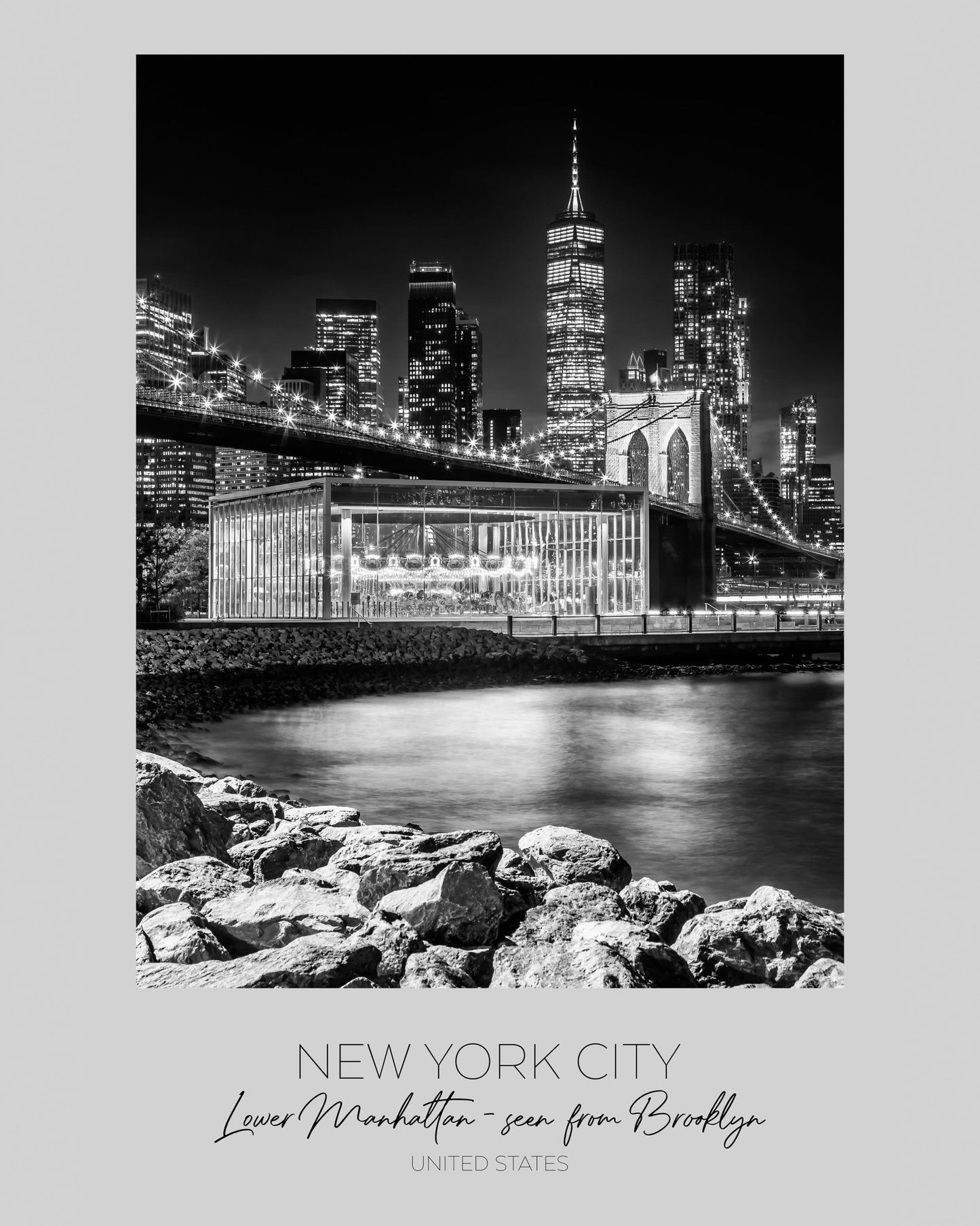 Manhattan Skyline Night