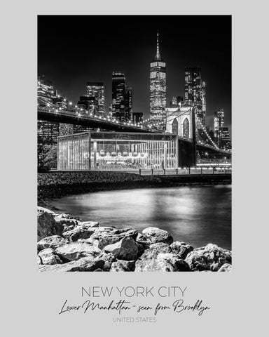 Manhattan Skyline Night
