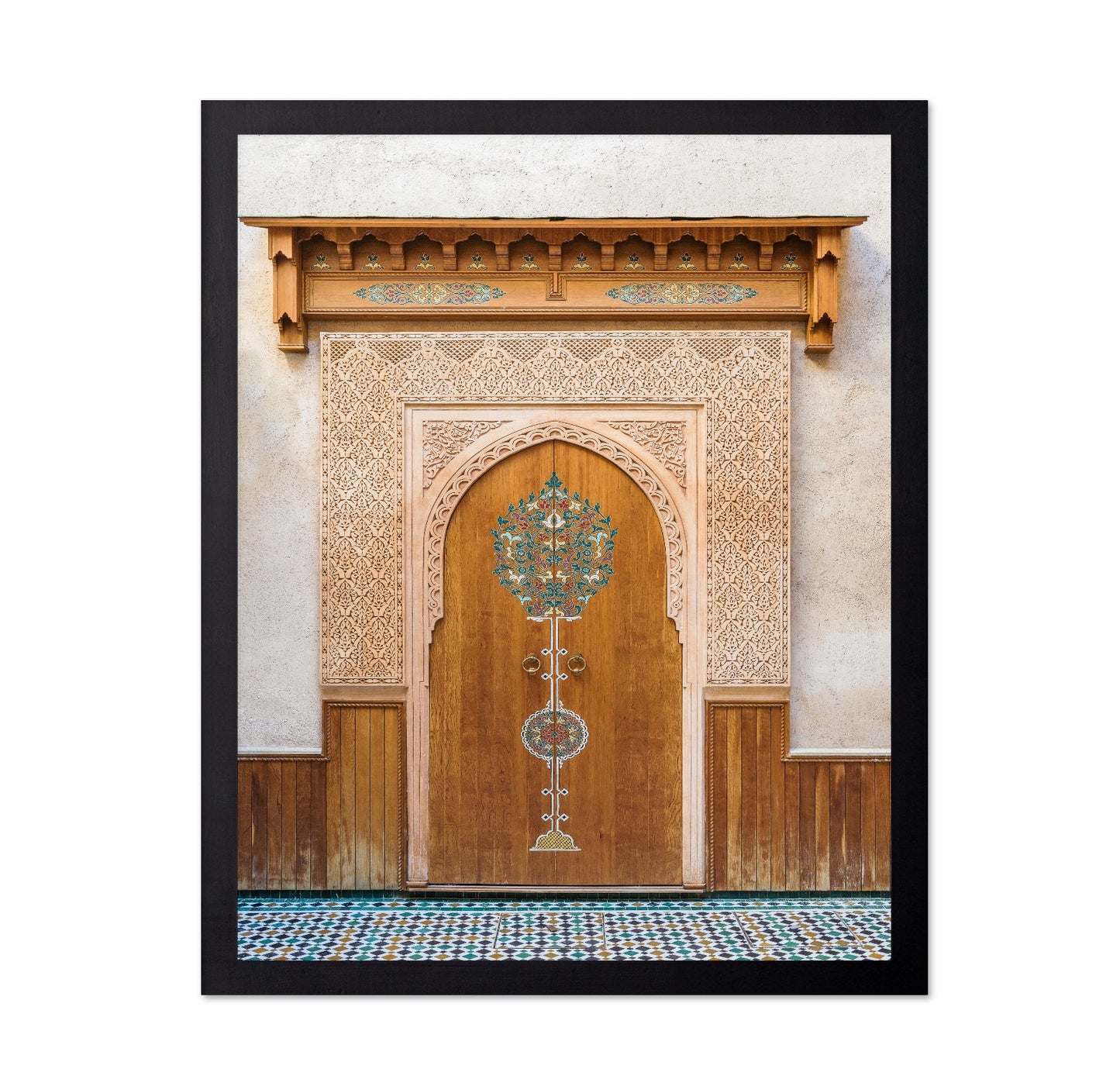 Ornate Moroccan Wooden Door