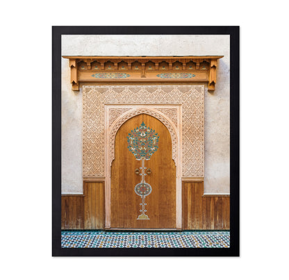 Ornate Moroccan Wooden Door