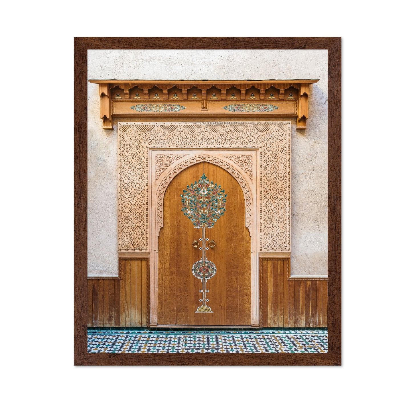 Ornate Moroccan Wooden Door