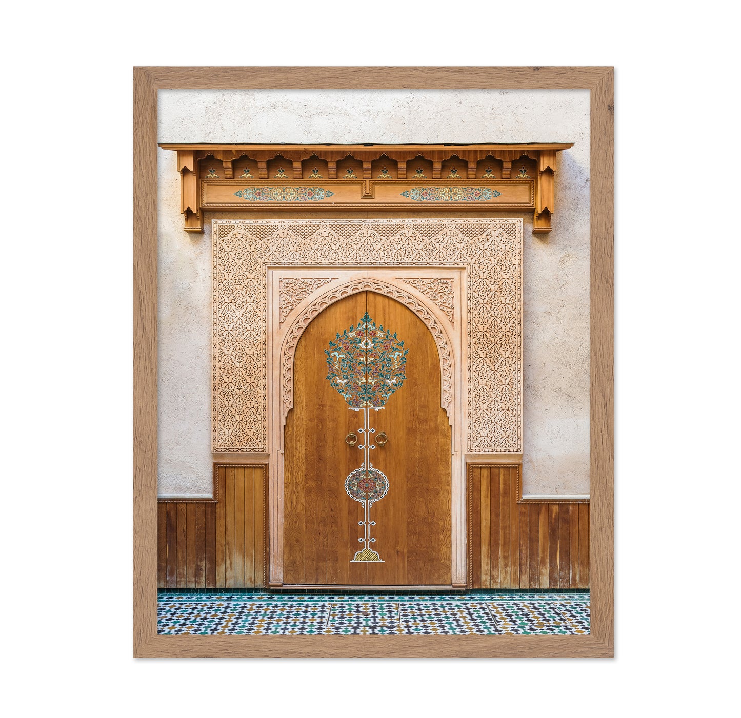 Ornate Moroccan Wooden Door
