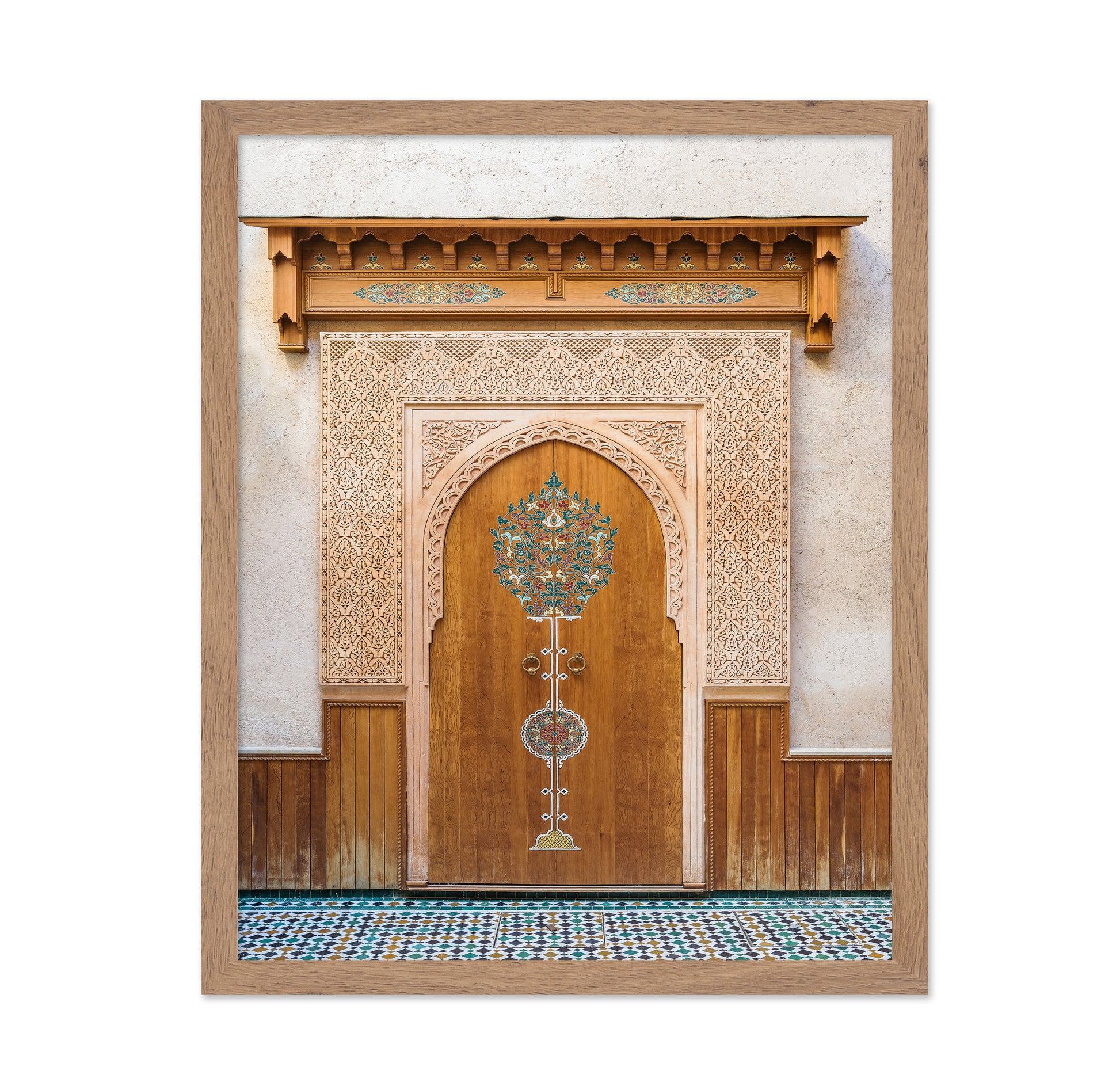 Ornate Moroccan Wooden Door