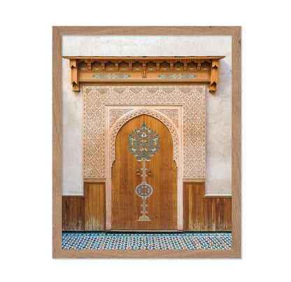 Ornate Moroccan Wooden Door