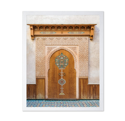 Ornate Moroccan Wooden Door