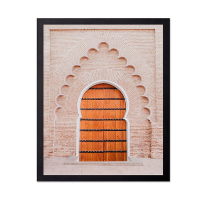 Moroccan Arch Wooden Door