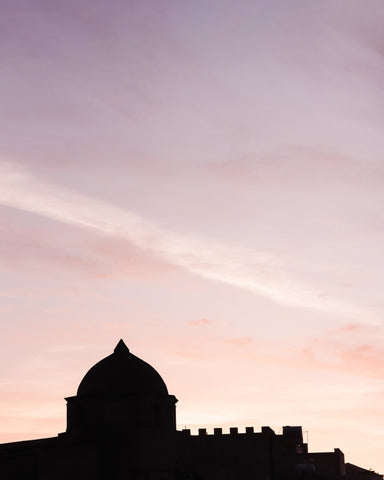 Church Silhouette At Sunset