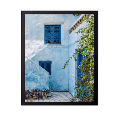 Moroccan Blue Courtyard