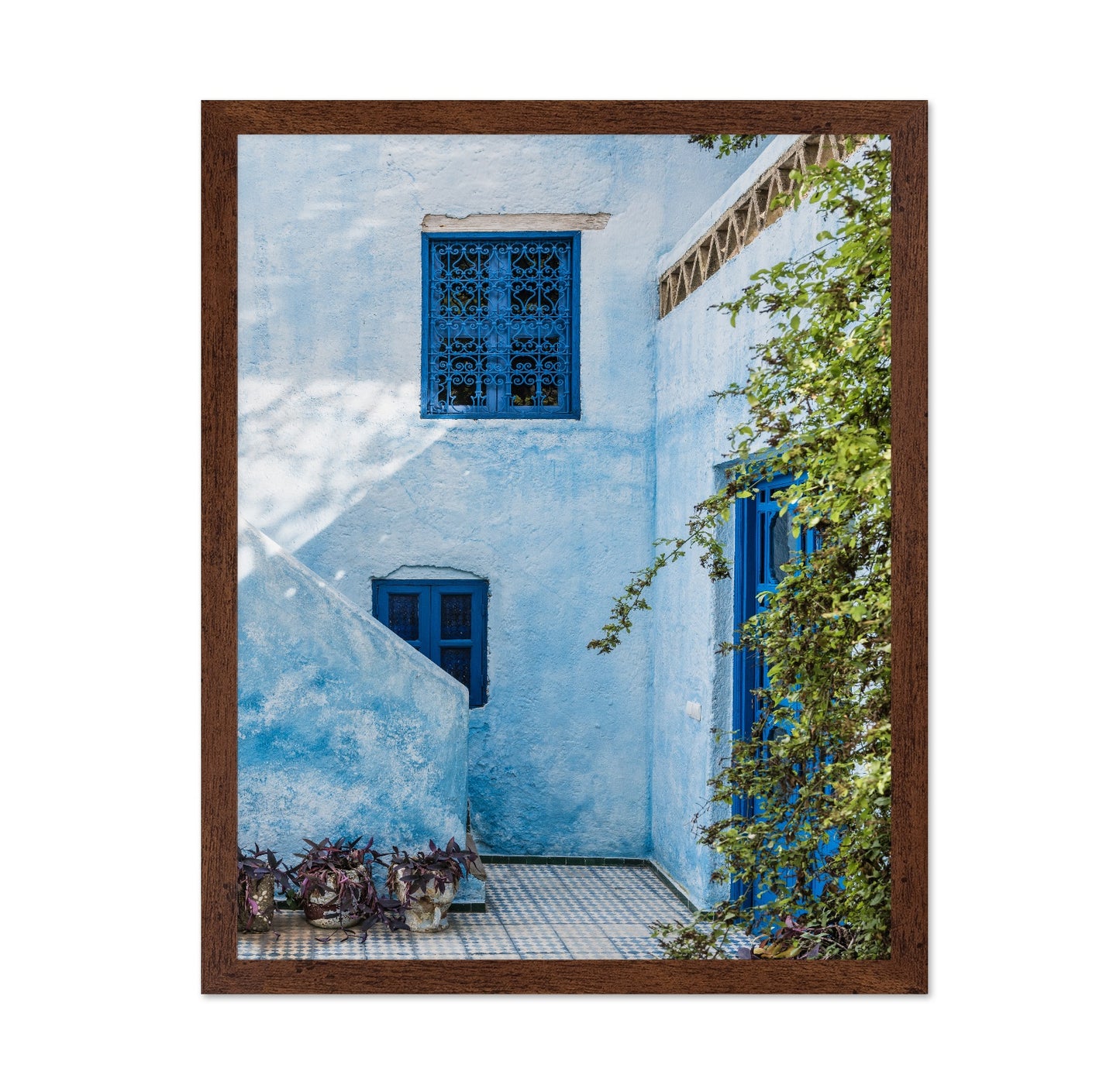 Moroccan Blue Courtyard