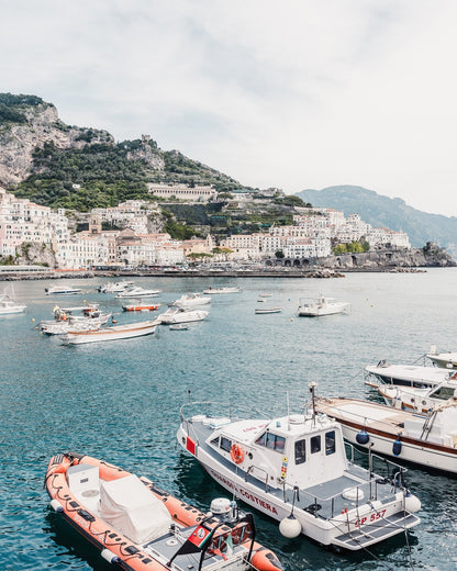 Amalfi Harbor Boats