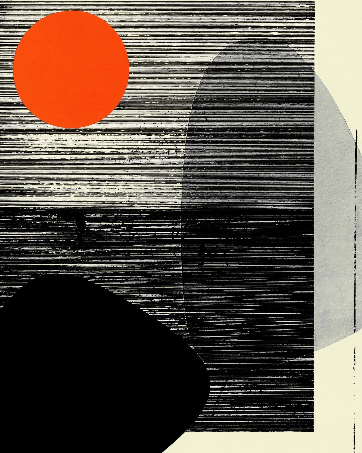 Abstract Sunset Shapes No1