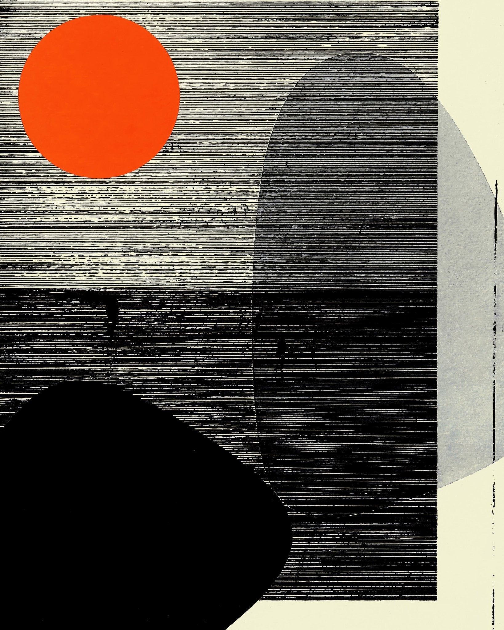 Abstract Sunset Shapes No1