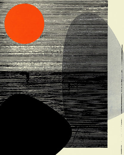 Abstract Sunset Shapes No1