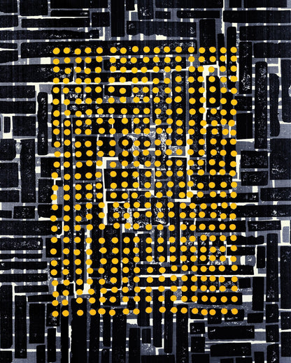 Yellow Dot Grid