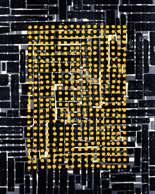 Yellow Dot Grid