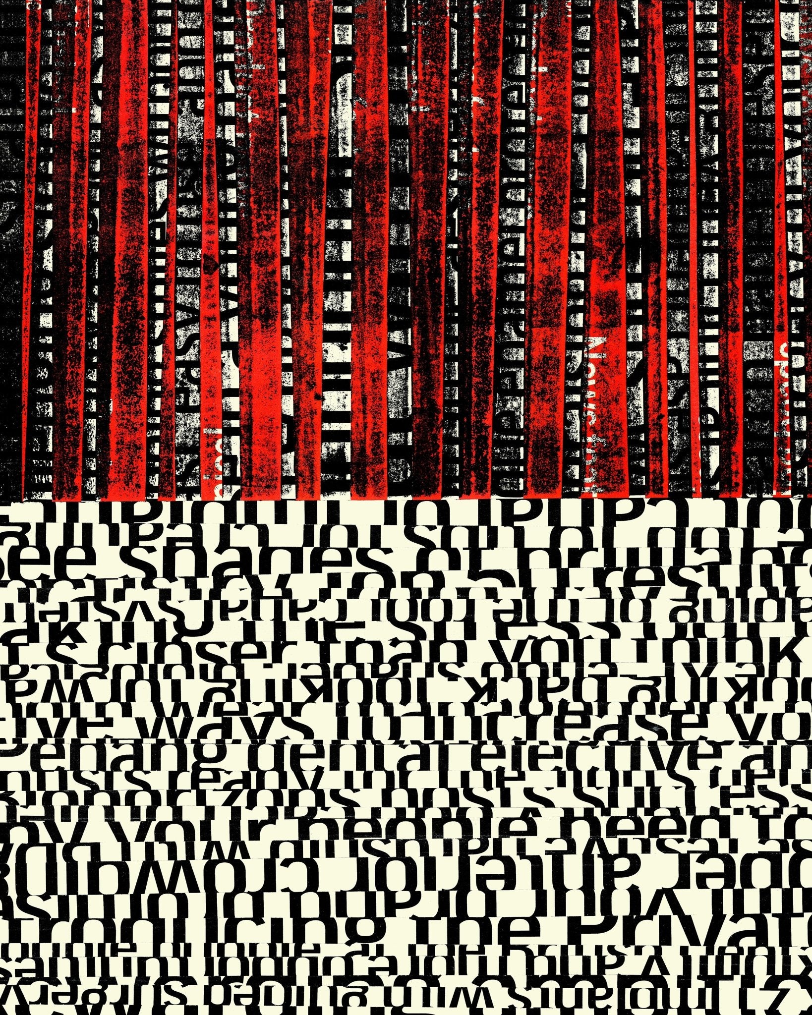 Fragmented Text Layers