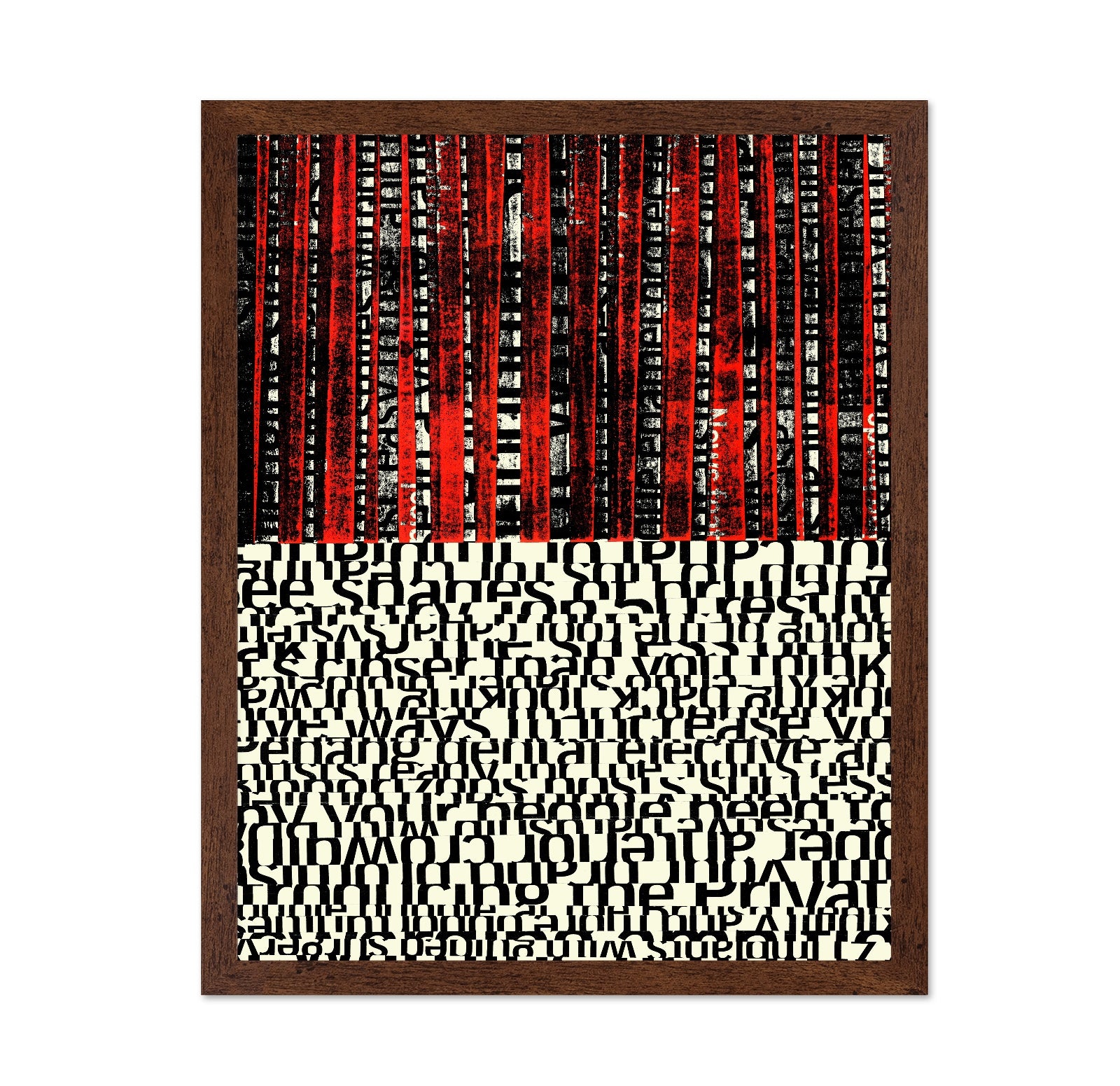 Fragmented Text Layers