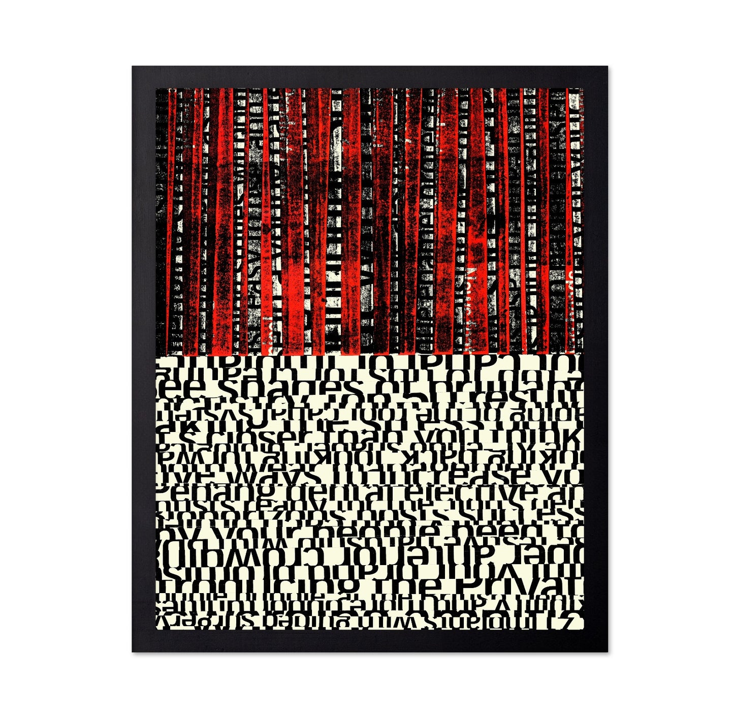 Fragmented Text Layers