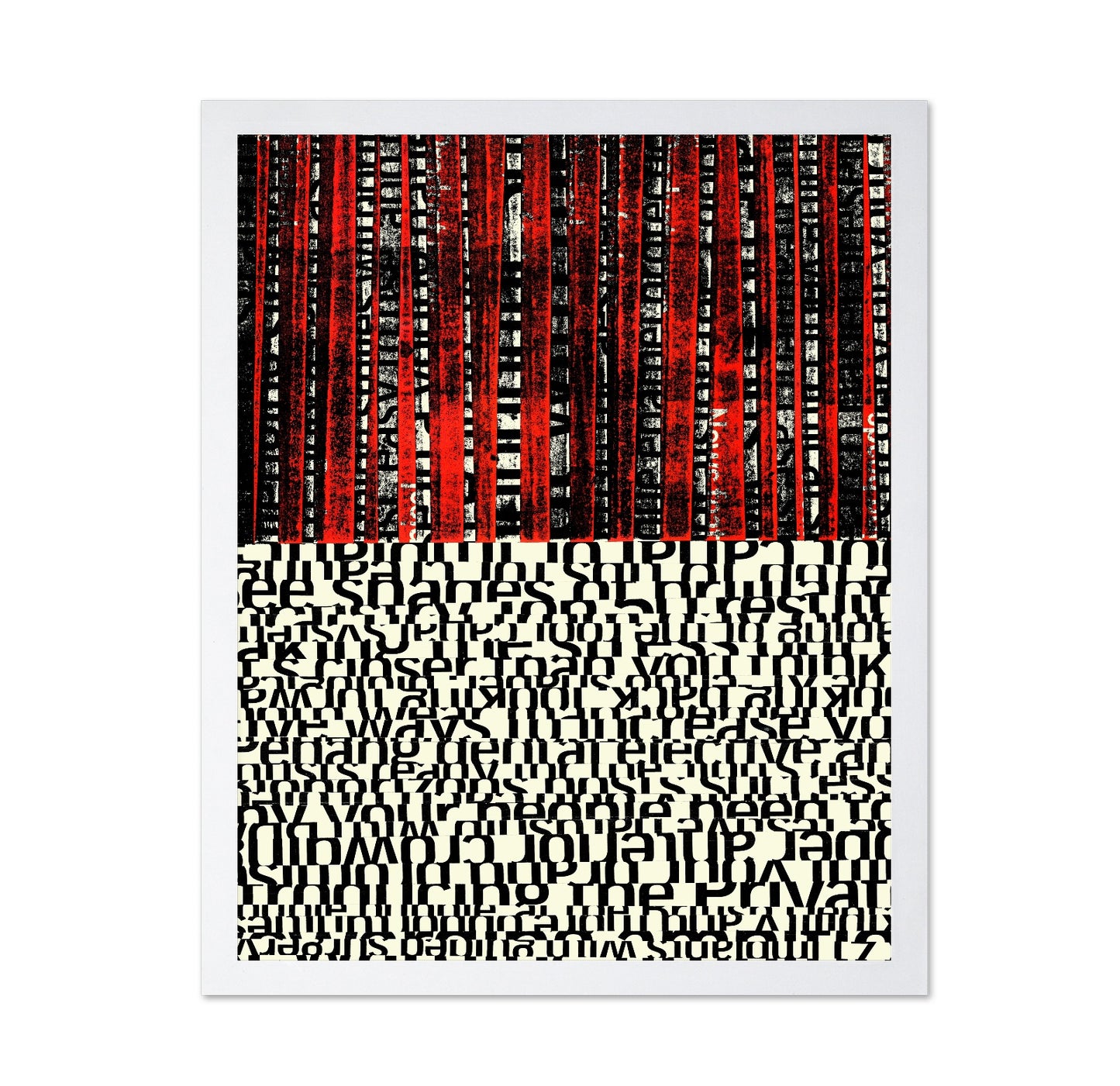 Fragmented Text Layers
