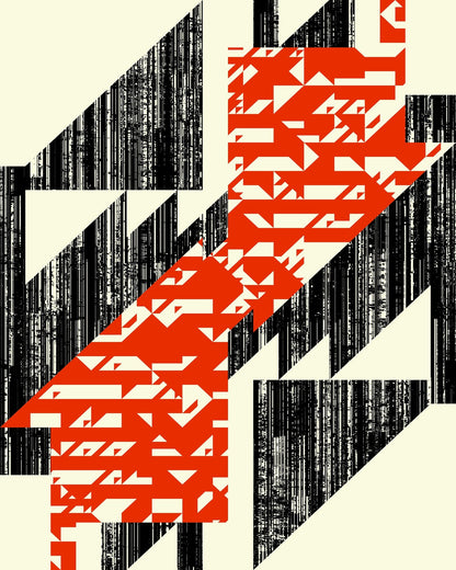 Red Geometric Slas