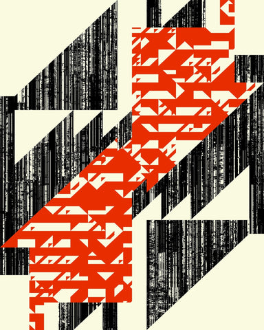 Red Geometric Slas