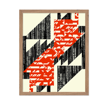 Red Geometric Slas