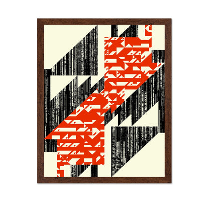 Red Geometric Slas