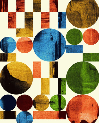 Color Block Circles No1