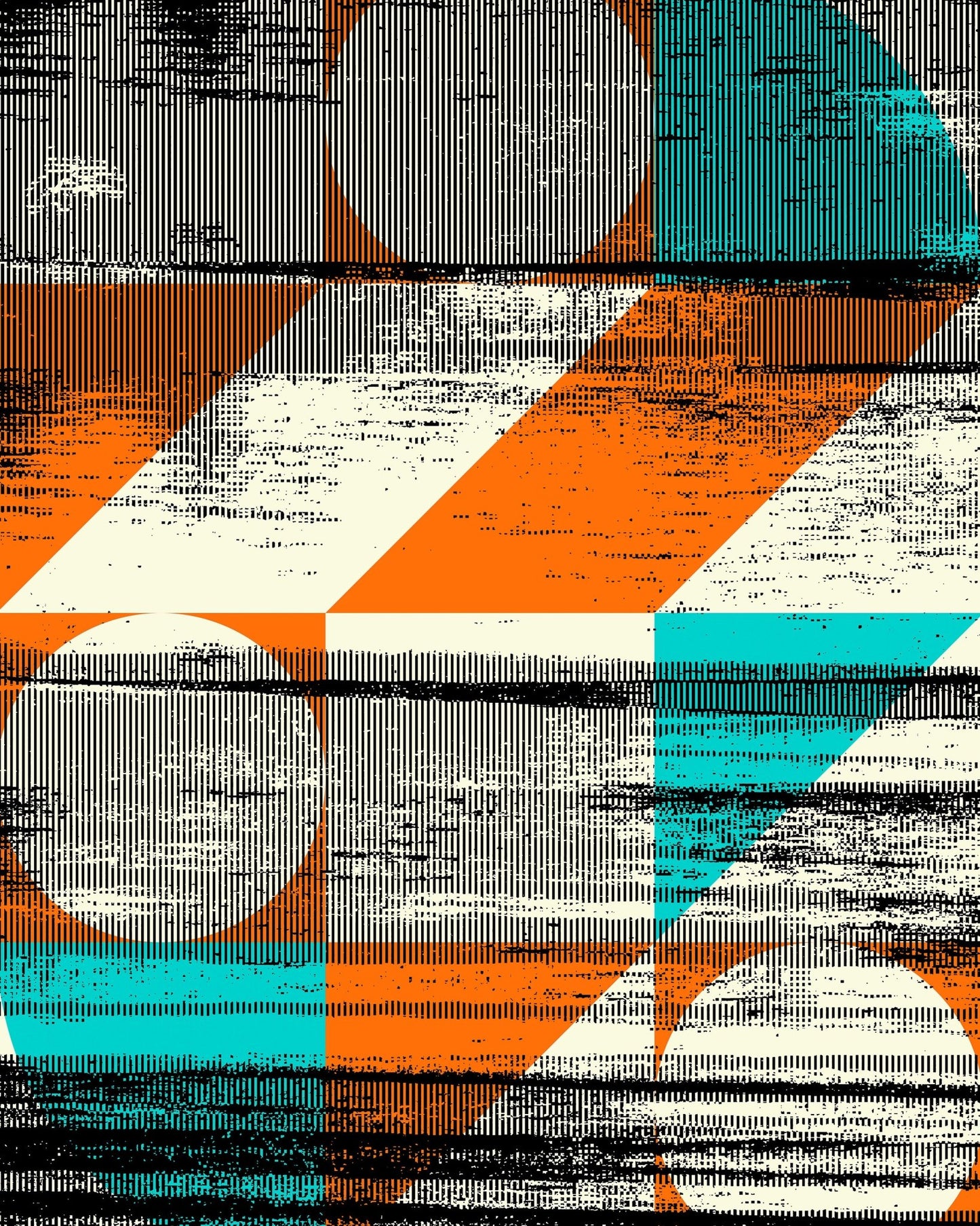 Retro Geometric Layers