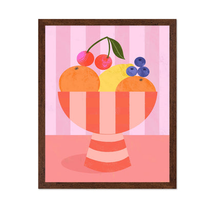 Striped Fruit Bowl