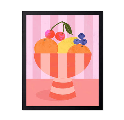 Striped Fruit Bowl
