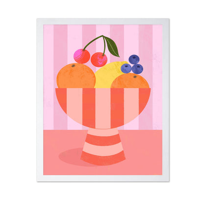 Striped Fruit Bowl