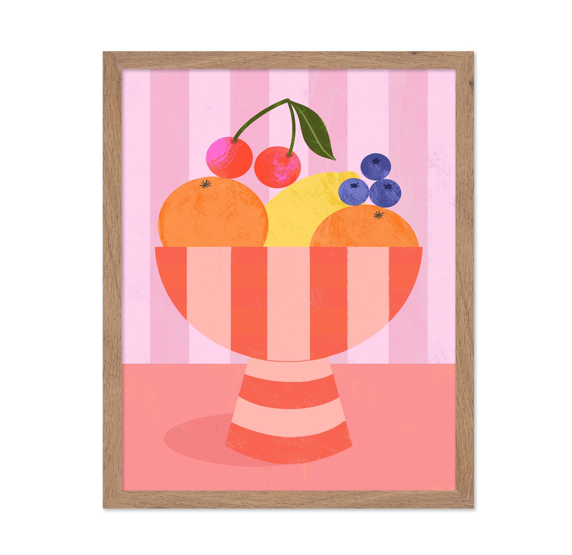 Striped Fruit Bowl