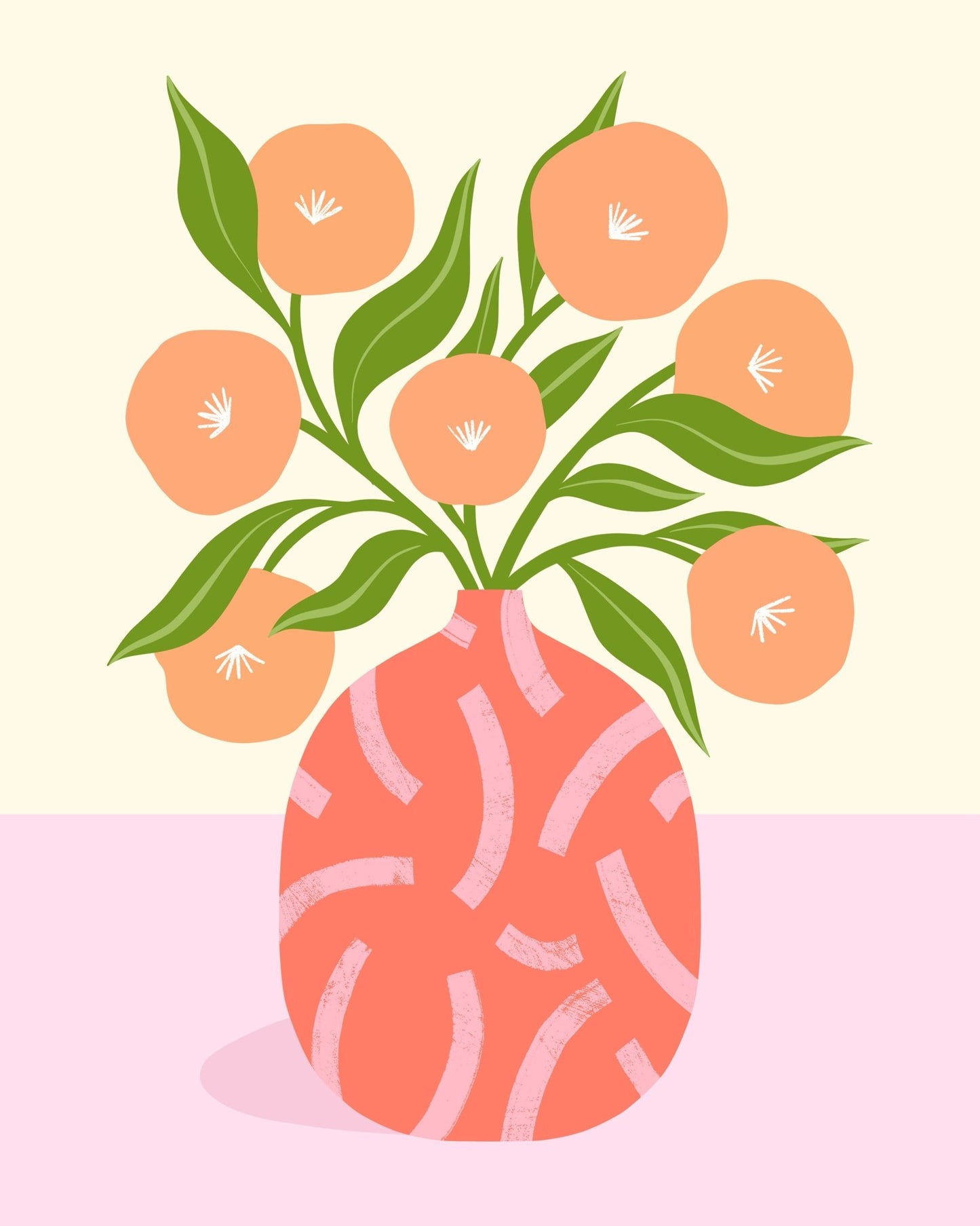 Coral Vase Blooms