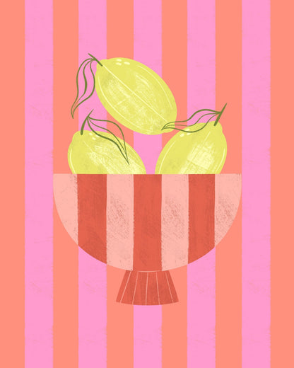 Lemon Bowl Still Life No1