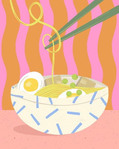 Colorful Ramen Bowl